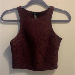 Forever 21 purple crop top